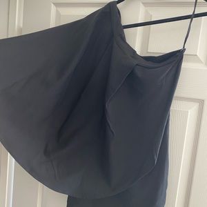 Black cape dress